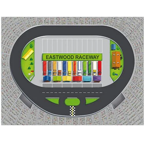 King - size blankets to cover large beds comfortablyLarge Raceway Track Play Blanket King - size blankets to cover large beds comfortablyLarge Raceway Track Play Blanket
