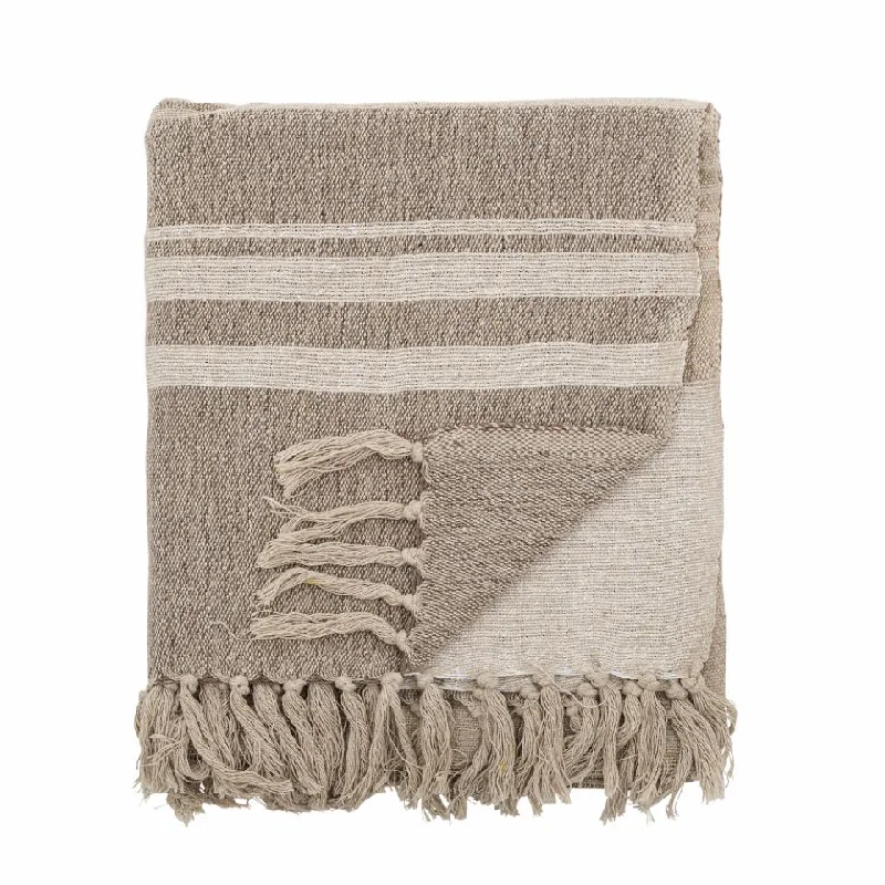 Bamboo fiber blankets with natural antibacterial propertiesLugo Brown Recycled Cotton Throw 160cm x 130cm Bamboo fiber blankets with natural antibacterial propertiesLugo Brown Recycled Cotton Throw 160cm x 130cm