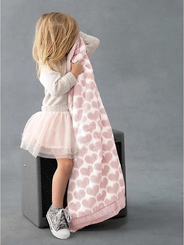 Cotton blankets for breathability and a lightweight feelLuxe™ Heart Army Baby Blanket Cotton blankets for breathability and a lightweight feelLuxe™ Heart Army Baby Blanket
