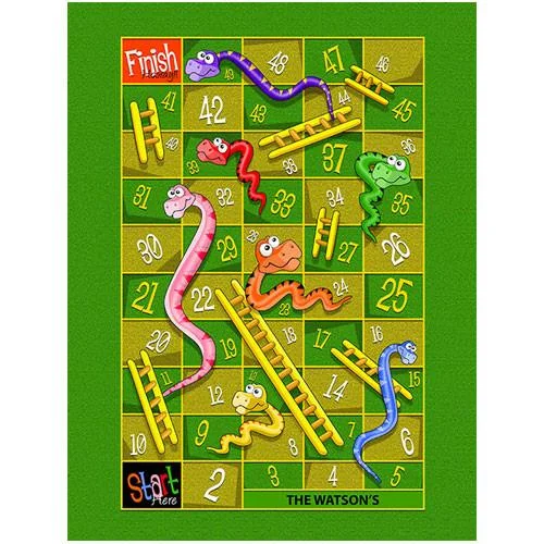 Bamboo fiber blankets with natural antibacterial propertiesMedium Snakes & Ladders Play Blanket Bamboo fiber blankets with natural antibacterial propertiesMedium Snakes & Ladders Play Blanket