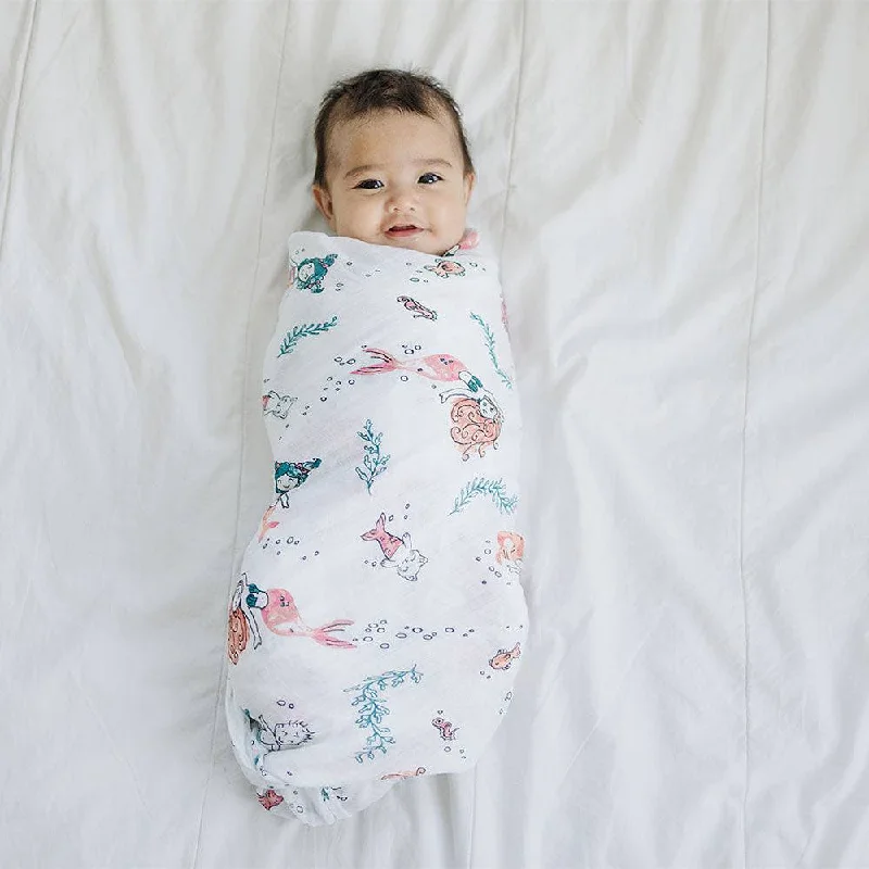 Bamboo fiber blankets with natural antibacterial propertiesMuslin Single Swaddle Blanket Oh So Soft Mermaid Bamboo fiber blankets with natural antibacterial propertiesMuslin Single Swaddle Blanket Oh So Soft Mermaid