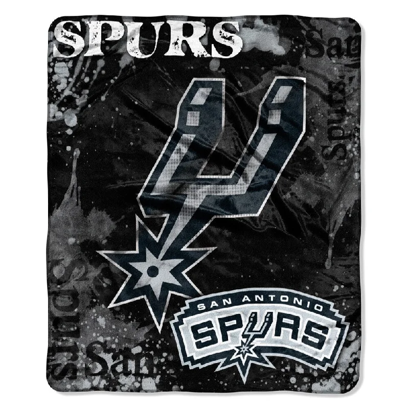 Fleece blankets for a cozy and plush textureNBA Raschel 0702 Spurs Drop Down Throw