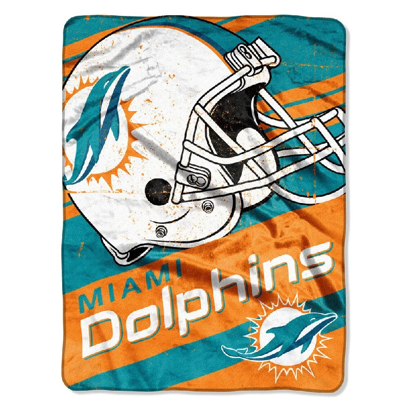 King - size blankets to cover large beds comfortablyNFL 059 Dolphins Deep Slant Micro Throw