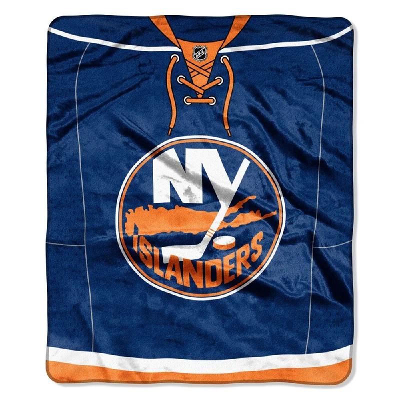 Rayon from bamboo blankets for a silky and breathable feelNHL 670 Islanders Jersey Raschel Throw Rayon from bamboo blankets for a silky and breathable feelNHL 670 Islanders Jersey Raschel Throw