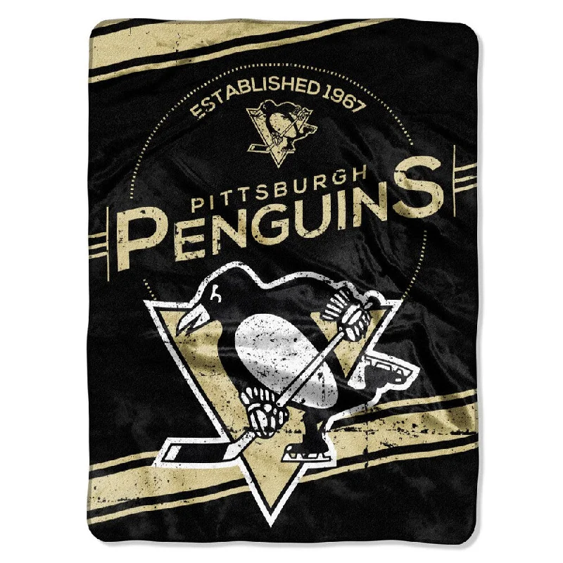 Fleece blankets for a cozy and plush textureNHL 801 Penguins Stamp Raschel Throw