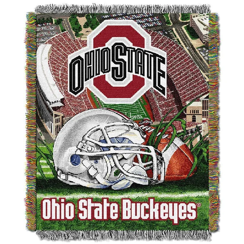 Chenille blankets with a thick and fuzzy textureOhio State College Tapestry Throw