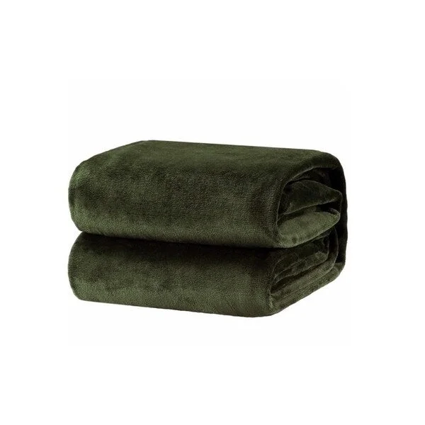 Fleece blankets for a cozy and plush textureOliver Green Fleece Throw Blanket 50" x 60" Fleece blankets for a cozy and plush textureOliver Green Fleece Throw Blanket 50" x 60"