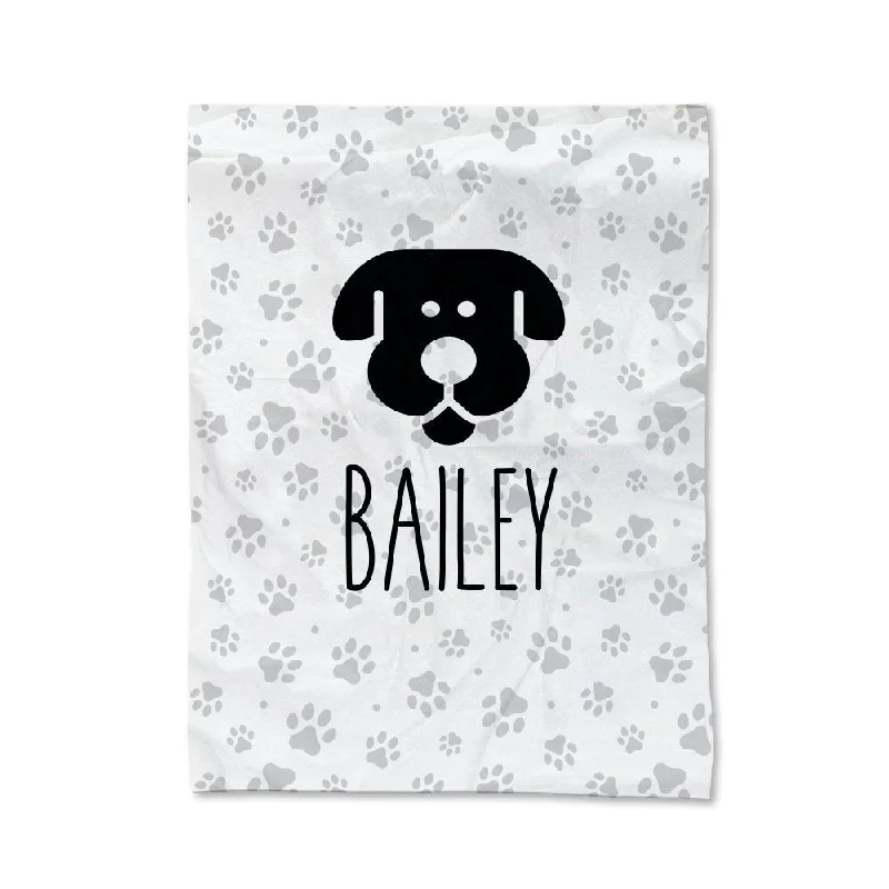 Silk blankets with a smooth and elegant touchPaw Prints - Dog Pet Blanket - Small