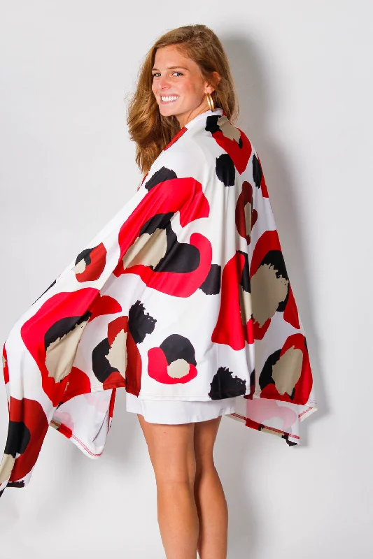 Microfiber blankets that are durable and easy to care forRed Gameday Cheetah Blanket