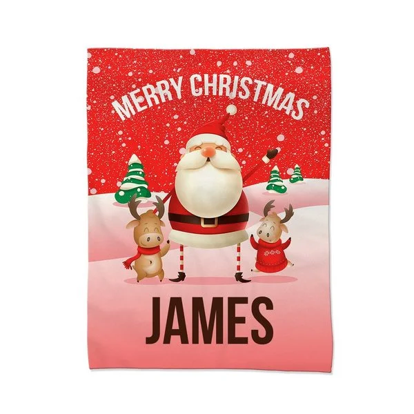 Queen - size blankets for standard - sized bedsRed Santa Blanket - Medium