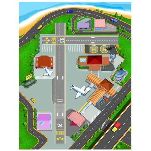 Silk blankets with a smooth and elegant touchSmall Airport Play Blanket