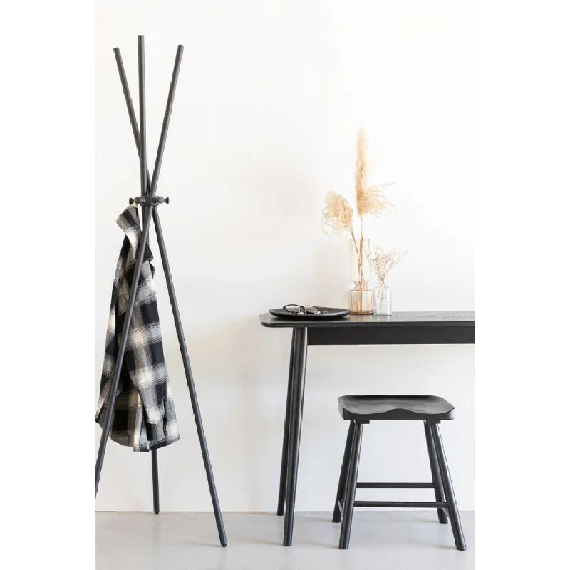 Mohair blankets with a unique sheen and softnessShort Vander Stool - Black