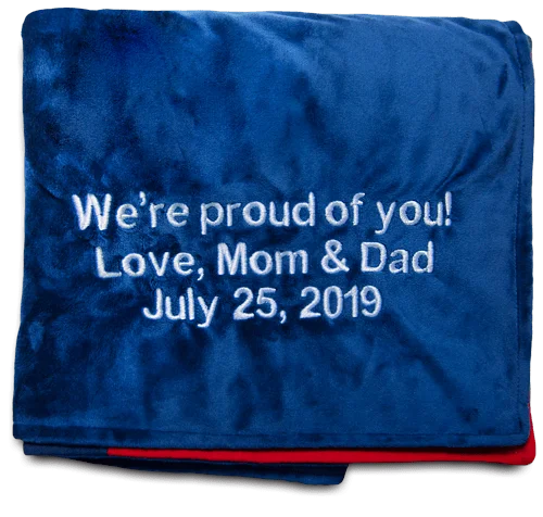 Cotton blankets for breathability and a lightweight feelWant to add an embroidery?