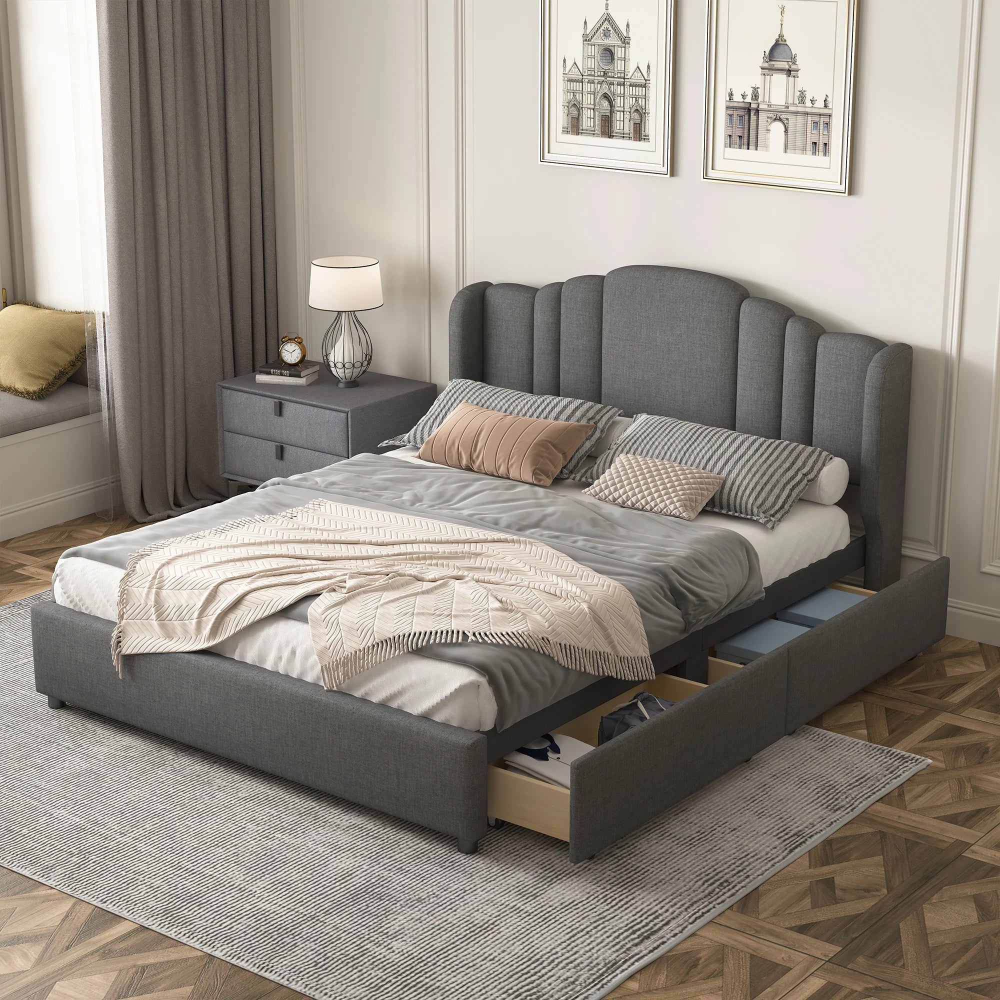 Queen - size mattresses for couples and standard bedroomsRight Side 2 Drawers Storage - Add On Queen - size mattresses for couples and standard bedroomsRight Side 2 Drawers Storage - Add On