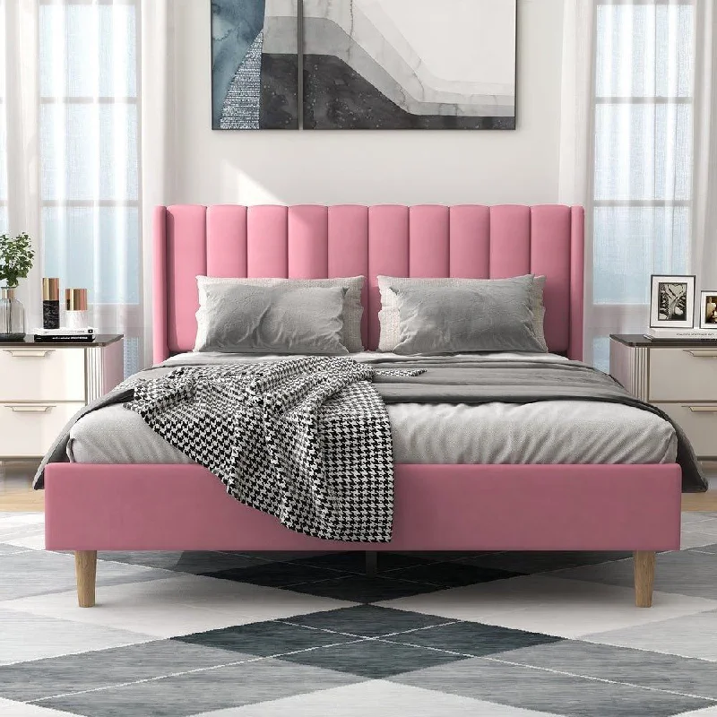 Queen - size mattresses for couples and standard bedroomsAlazyhome Quilted Bed Without Storage in Suede Queen - size mattresses for couples and standard bedroomsAlazyhome Quilted Bed Without Storage in Suede