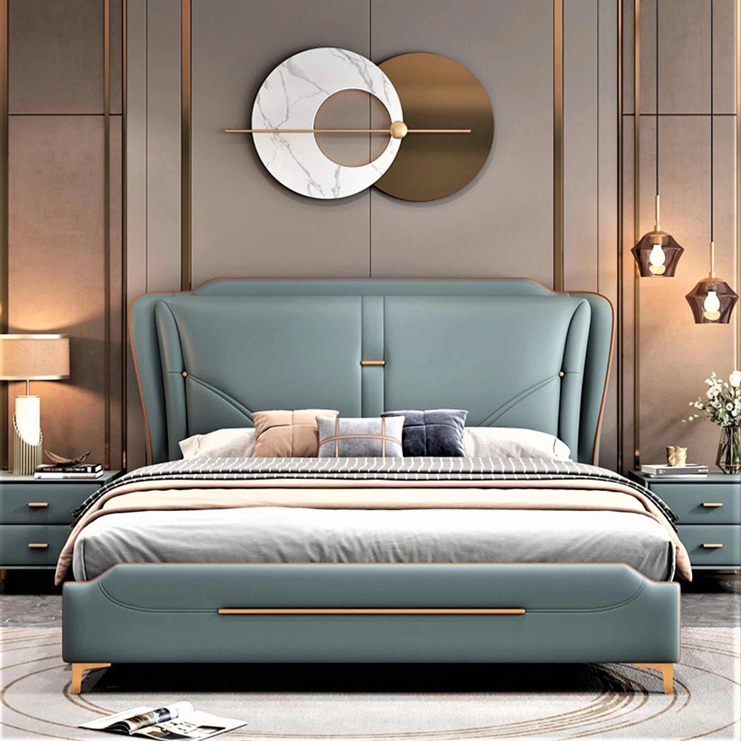 Queen - size mattresses for couples and standard bedroomsApollo Upholstered Luxury Bed With Storage in Leatherette Queen - size mattresses for couples and standard bedroomsApollo Upholstered Luxury Bed With Storage in Leatherette