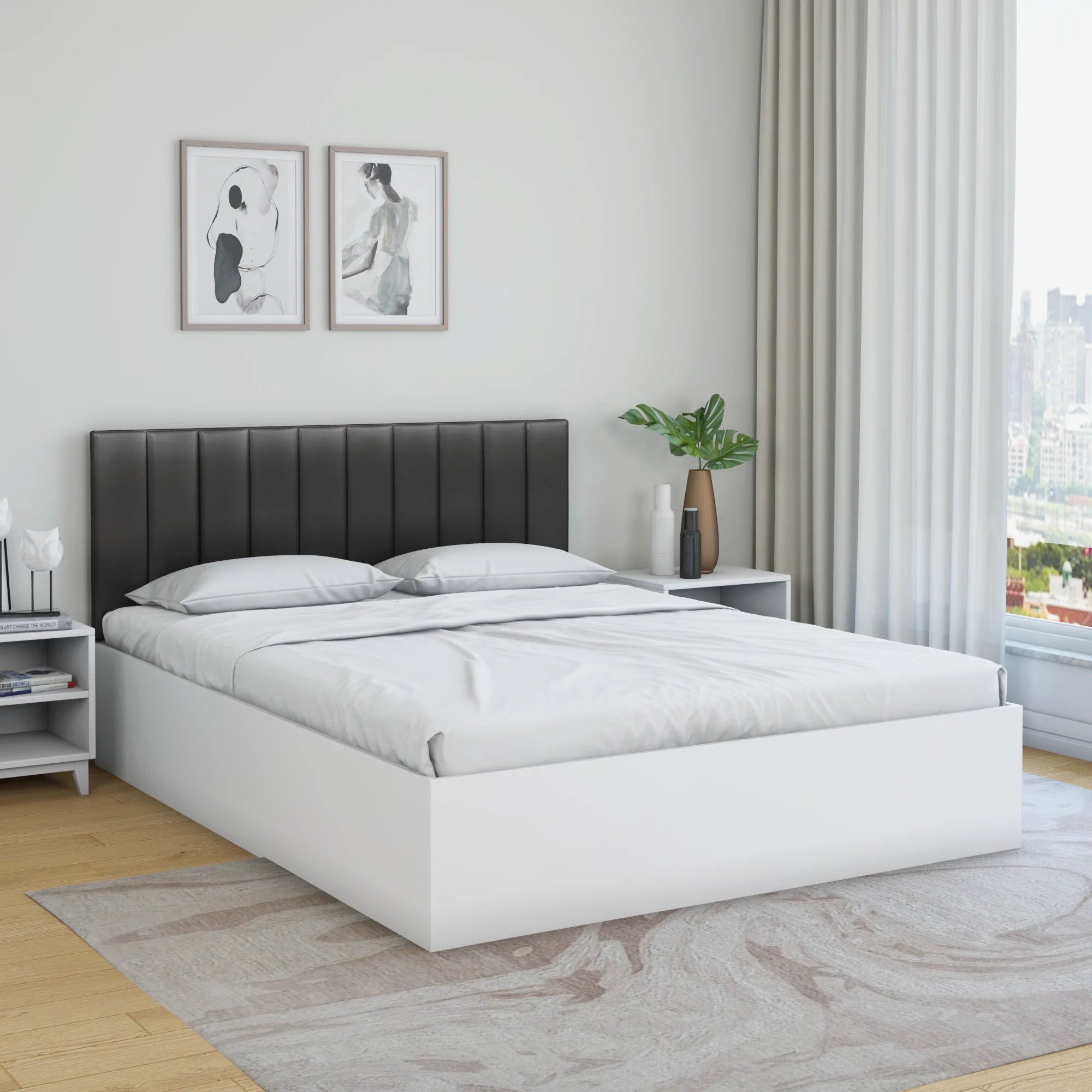 Natural latex and organic cotton blend mattressesUniline Plus Upholstered Bed with Storage In PU Polish Natural latex and organic cotton blend mattressesUniline Plus Upholstered Bed with Storage In PU Polish
