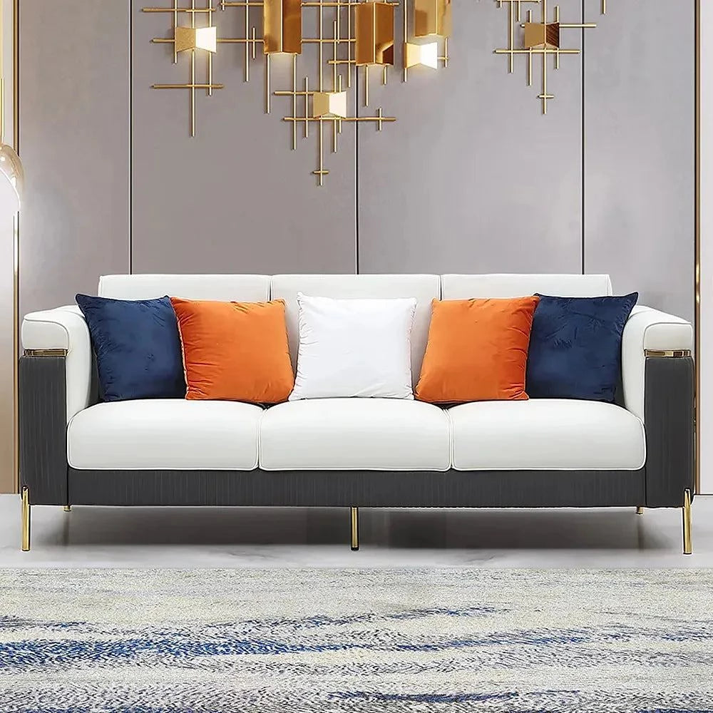 Queen - size mattresses for couples and standard bedroomsCrayon Luxury Upholstered Sofa Set in Leatherette Queen - size mattresses for couples and standard bedroomsCrayon Luxury Upholstered Sofa Set in Leatherette