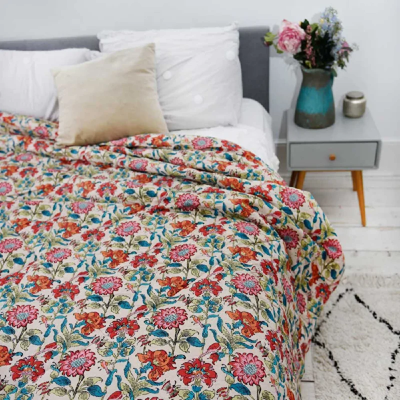 Innerspring mattresses with coil counts for supportFloral Garden