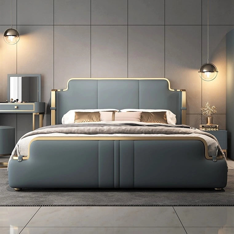 Natural latex and organic cotton blend mattressesGello Luxury Upholstered Bed In Leatherette Natural latex and organic cotton blend mattressesGello Luxury Upholstered Bed In Leatherette