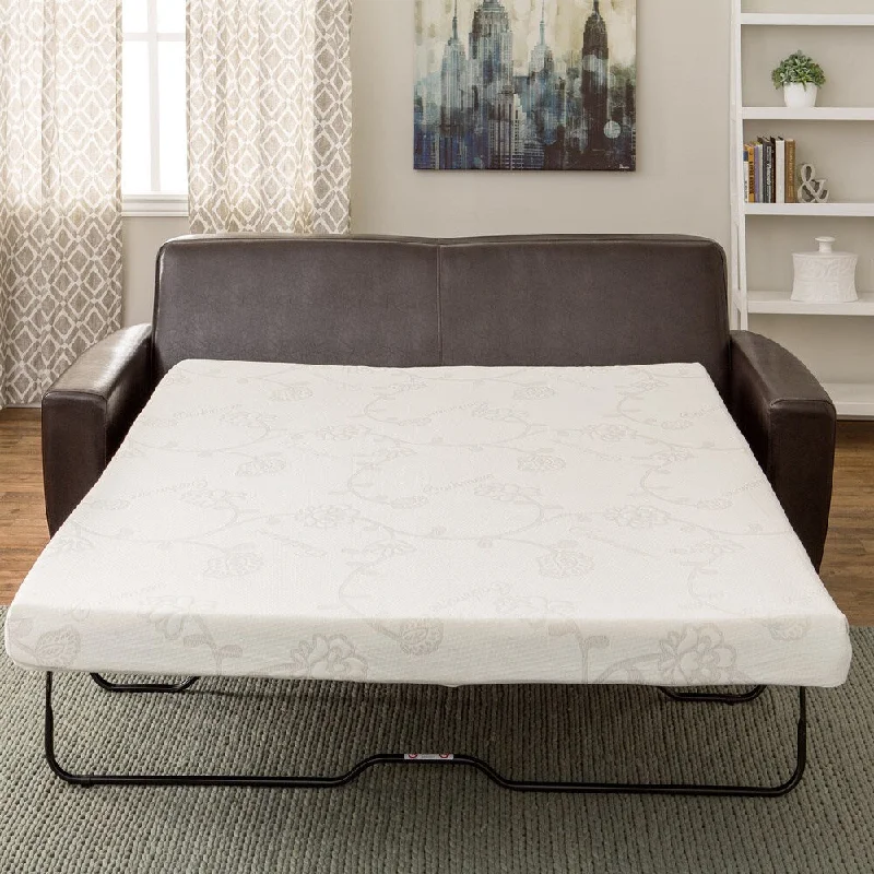 Polyester - foam mattresses for budget - friendly optionsInnerspace 4.5-inch Queen Wide Memory Foam Sofa Sleeper Mattress