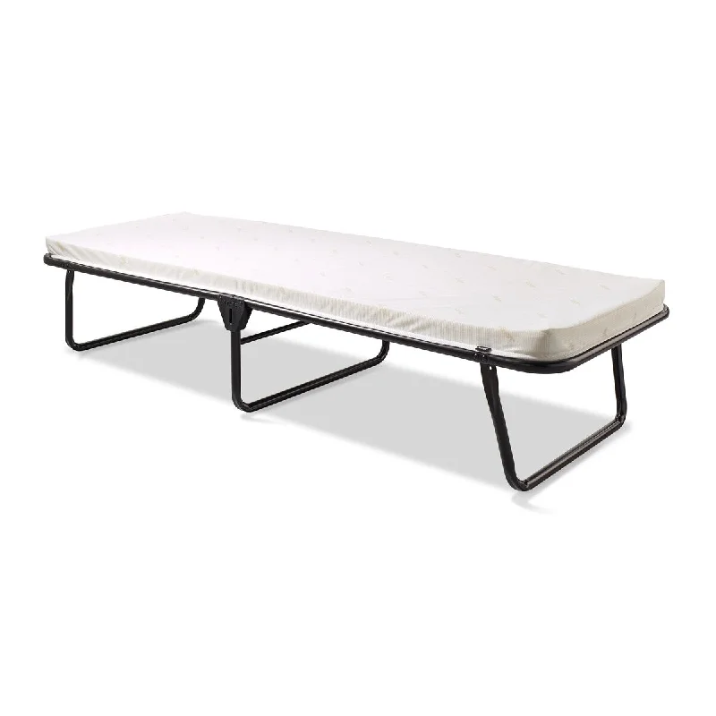 Gel - infused memory foam mattresses for cooler sleepJay-Be Saver Cot Folding Bed with Rebound e-Fibre Mattress, Lightweight, Twin Gel - infused memory foam mattresses for cooler sleepJay-Be Saver Cot Folding Bed with Rebound e-Fibre Mattress, Lightweight, Twin