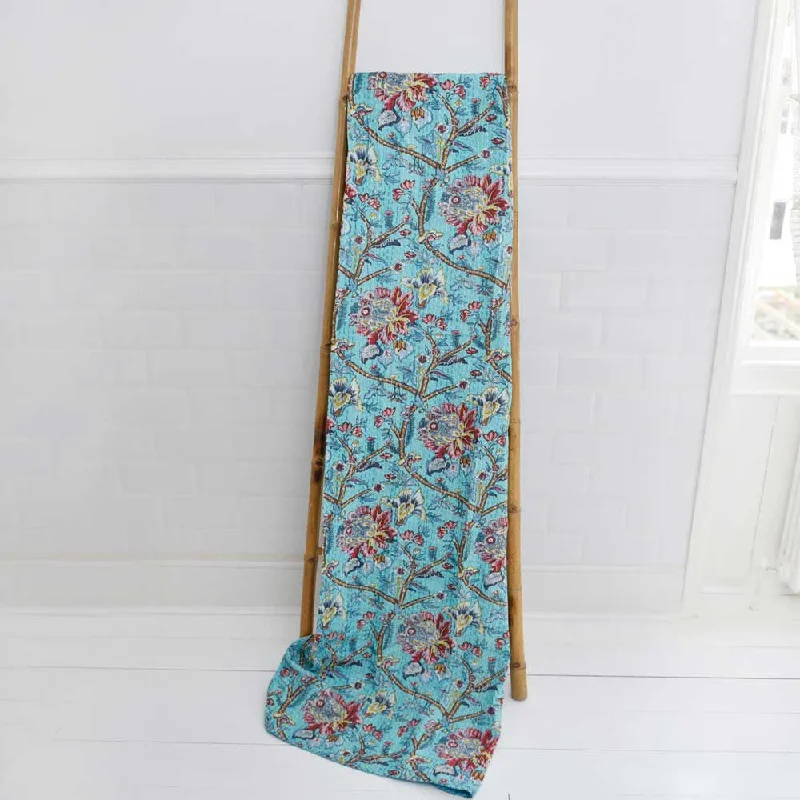 Organic cotton mattresses for a chemical - free sleep surfaceKantha Throw - Blue Orchid Organic cotton mattresses for a chemical - free sleep surfaceKantha Throw - Blue Orchid