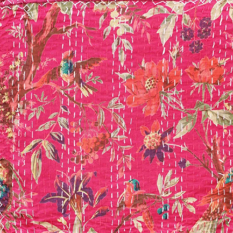 Memory foam mattresses for pressure relief and contouringKantha Throw - Hot Pink Birds Memory foam mattresses for pressure relief and contouringKantha Throw - Hot Pink Birds