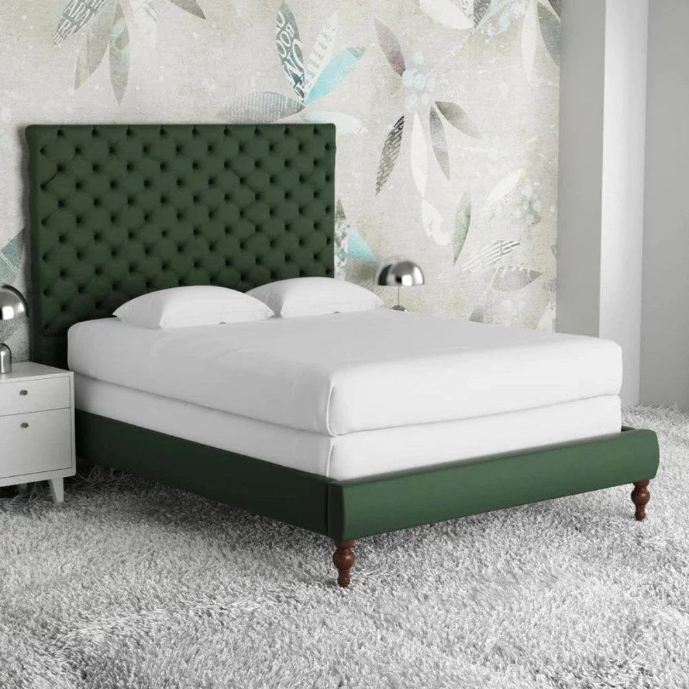 Organic cotton mattresses for a chemical - free sleep surfaceKelo Upholstered Without Storage Bed in Suede Organic cotton mattresses for a chemical - free sleep surfaceKelo Upholstered Without Storage Bed in Suede