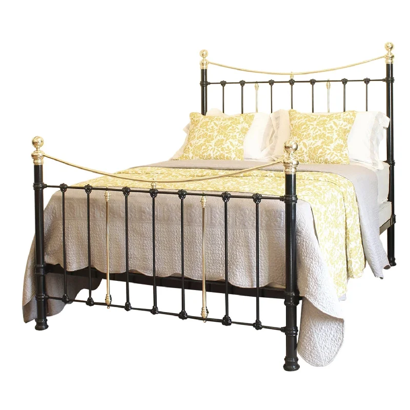 Bamboo - charcoal infused mattresses for odor absorptionKing Cast Iron & Brass Bed in Black MK292 Bamboo - charcoal infused mattresses for odor absorptionKing Cast Iron & Brass Bed in Black MK292