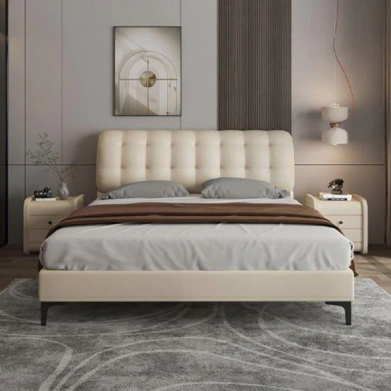 Innerspring mattresses with coil counts for supportLondon Upholstered Bed Without Storage in Leatherette Innerspring mattresses with coil counts for supportLondon Upholstered Bed Without Storage in Leatherette