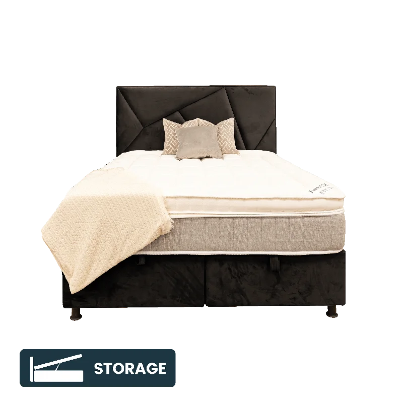 Hybrid mattresses combining foam and innerspring technologyMandy Ottoman Storage Bedframe