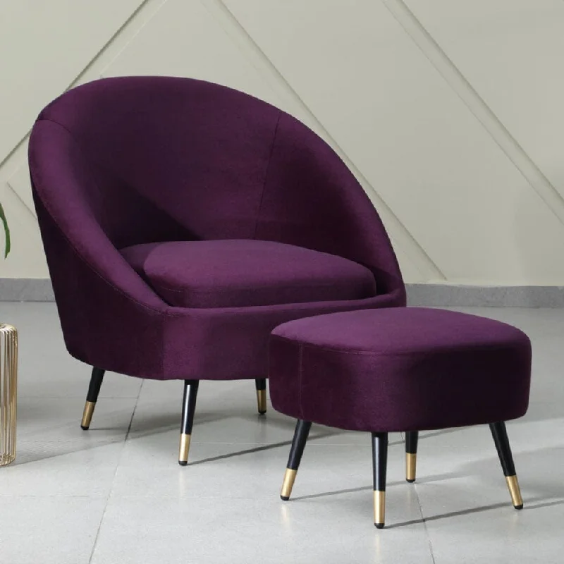 Natural latex and organic cotton blend mattressesMariana Velvet Finish Barrel Chair with Foot Stool in Wine Colour
