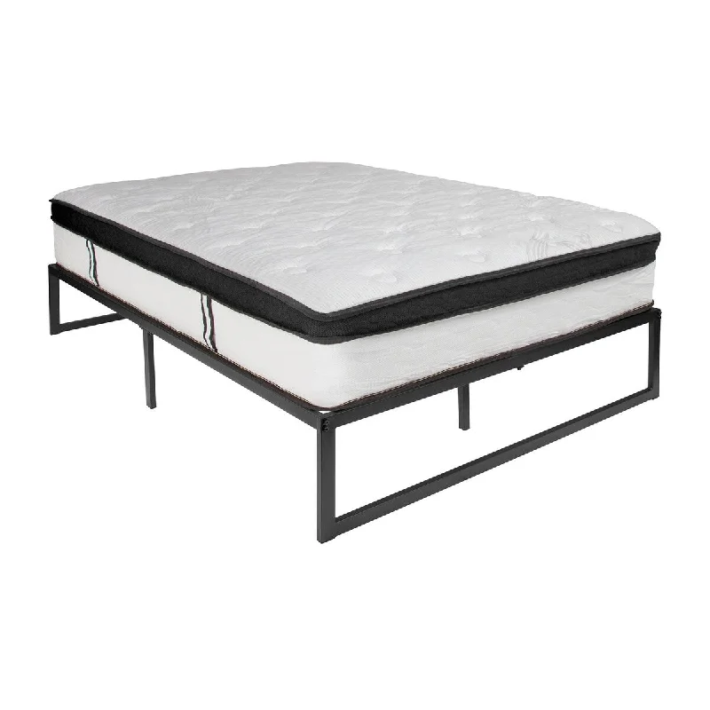 Queen - size mattresses for couples and standard bedroomsOffex 14" Bed Frame w/ 12" Memory Foam Pocket Spring Mattress - Full Queen - size mattresses for couples and standard bedroomsOffex 14" Bed Frame w/ 12" Memory Foam Pocket Spring Mattress - Full