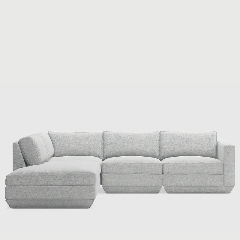 Polyester - foam mattresses for budget - friendly optionsPodium Modular 4-PC Lounge Sectional A Polyester - foam mattresses for budget - friendly optionsPodium Modular 4-PC Lounge Sectional A