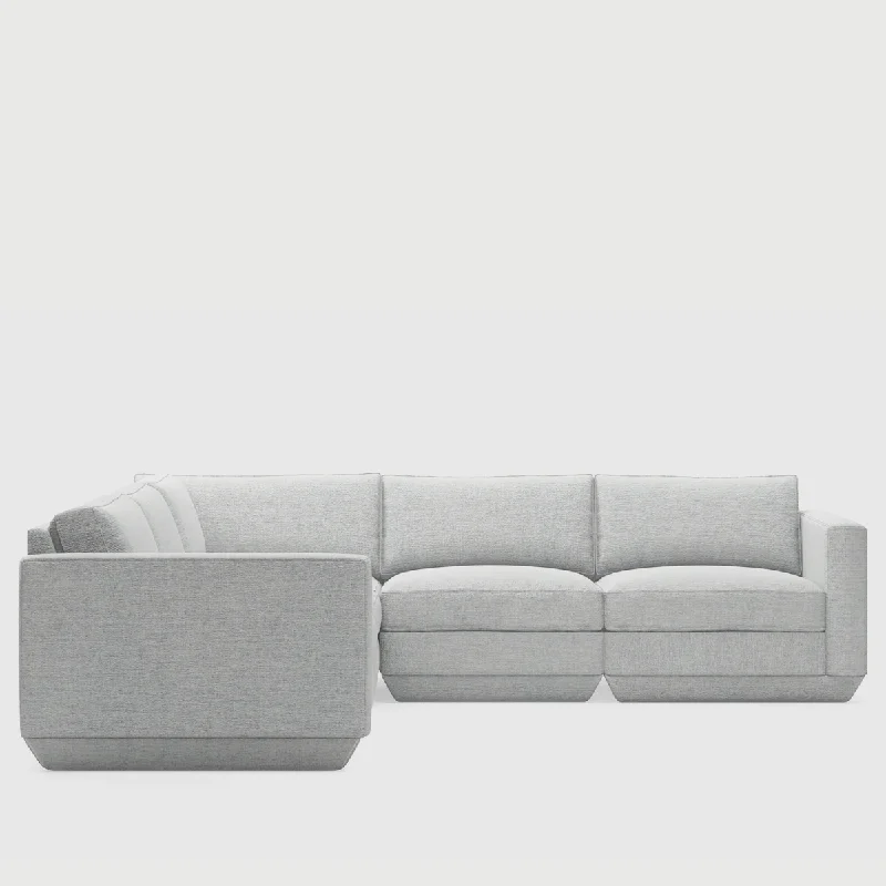 King - size mattresses for spacious master bedroomsPodium Modular 5-PC Corner Sectional
