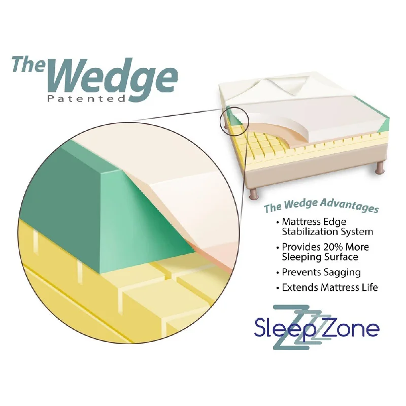 Natural latex and organic cotton blend mattressesSleep Zone Hermosa 8-inch Full-size Memory Foam Mattress Natural latex and organic cotton blend mattressesSleep Zone Hermosa 8-inch Full-size Memory Foam Mattress