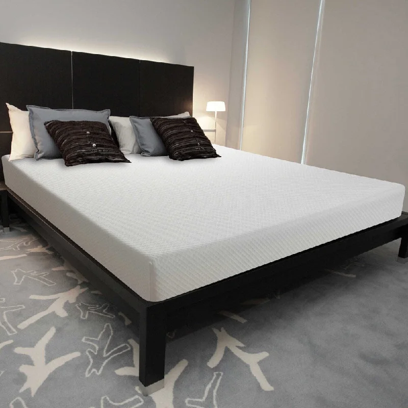 Wool - filled mattresses for natural insulation and moisture - wickingSplendoRest Avena 8-inch King-size Memory Foam Mattress-in-a-Box