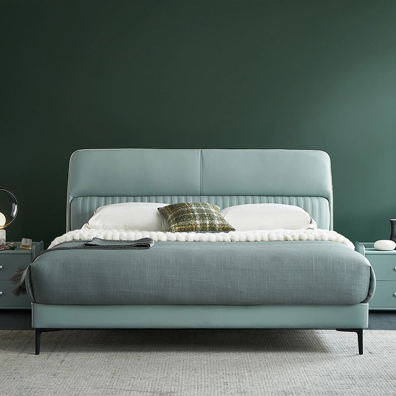 Wool - filled mattresses for natural insulation and moisture - wickingSunny Premium Bed Without Storage in Leatherette Wool - filled mattresses for natural insulation and moisture - wickingSunny Premium Bed Without Storage in Leatherette