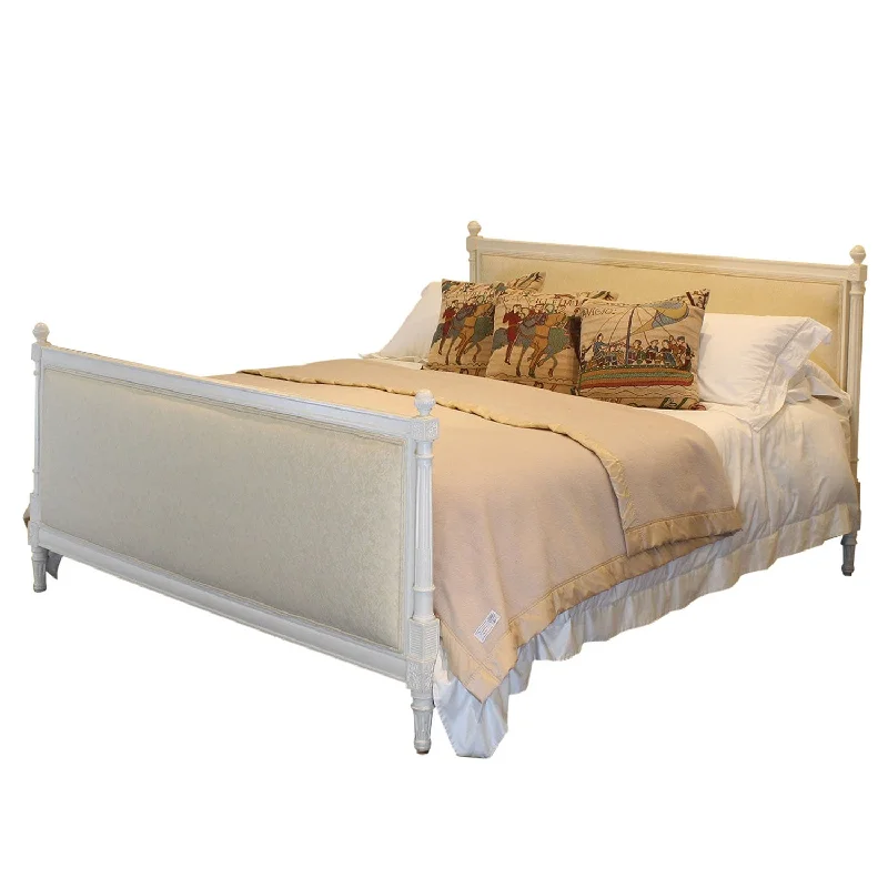 Gel - infused memory foam mattresses for cooler sleepSuper King Upholstered Antique Bed WK179 Gel - infused memory foam mattresses for cooler sleepSuper King Upholstered Antique Bed WK179