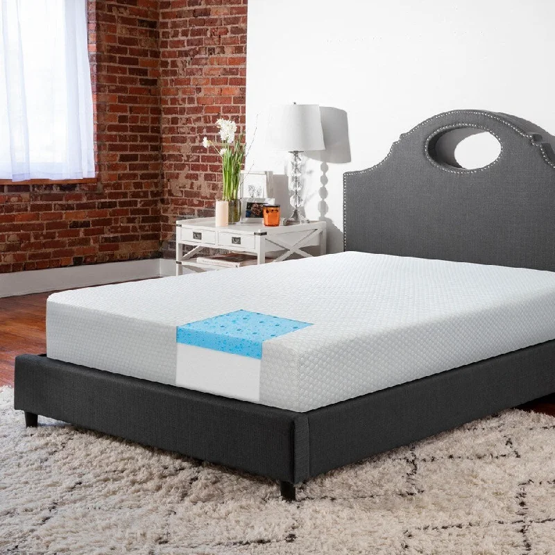 Gel - infused memory foam mattresses for cooler sleepSwissLux 10-inch SensorFOAM Memory Foam Mattress Gel - infused memory foam mattresses for cooler sleepSwissLux 10-inch SensorFOAM Memory Foam Mattress