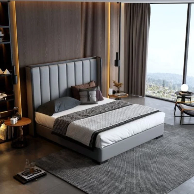Latex mattresses with natural bounce and breathabilityXylo Luxury Upholstered Bed In Leatherette Latex mattresses with natural bounce and breathabilityXylo Luxury Upholstered Bed In Leatherette