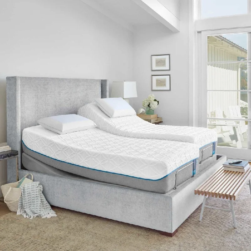 Organic cotton mattresses for a chemical - free sleep surfaceTEMPUR-Cloud Supreme 11.5-inch Split California King-size Ergo Premier Adjustable Mattress Set