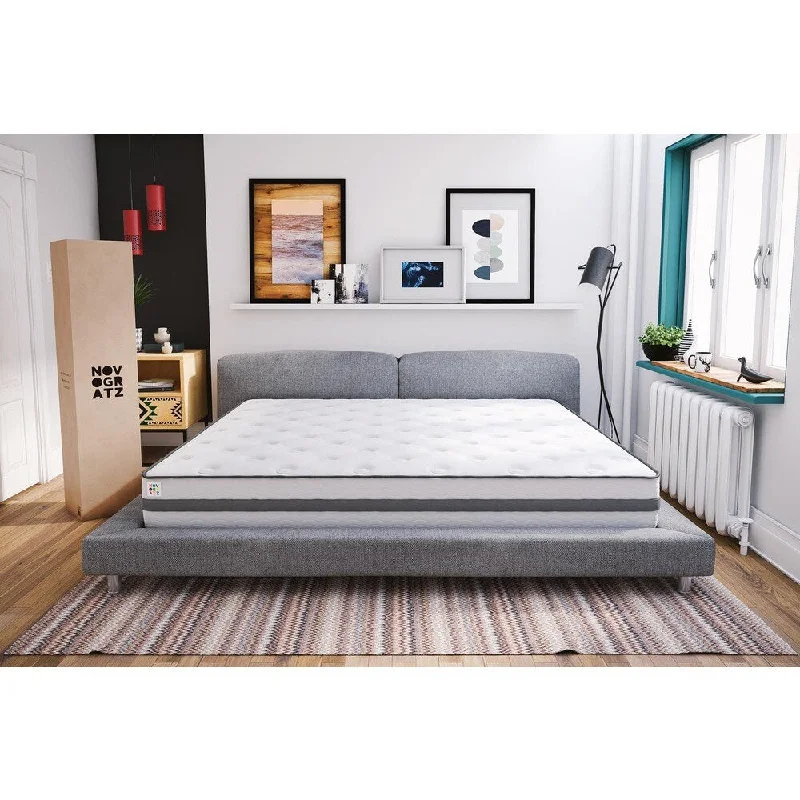 Natural latex and organic cotton blend mattressesThe The Novogratz Atlas 10-inch Latex Memory Foam Mattress