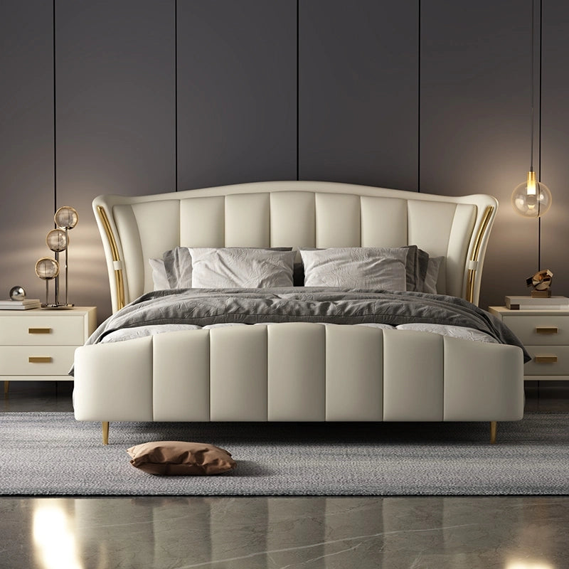 Bamboo - charcoal infused mattresses for odor absorptionTrends Luxury Upholstered Bed In Leatherette Bamboo - charcoal infused mattresses for odor absorptionTrends Luxury Upholstered Bed In Leatherette