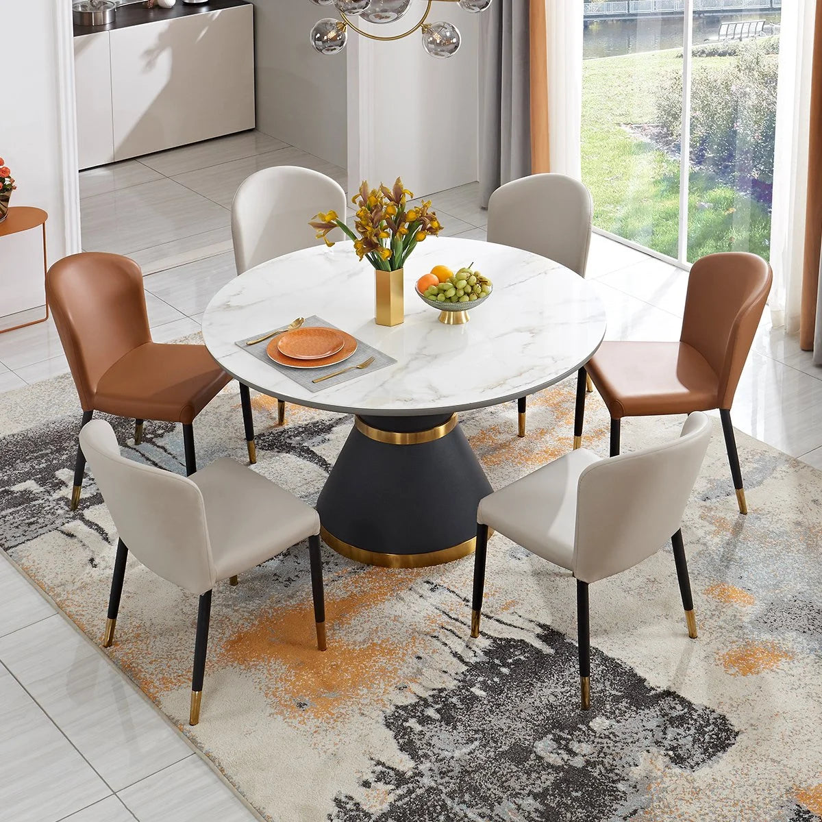 Gel - infused memory foam mattresses for cooler sleepUmrao Luxury 6 Seater Dining Table Gel - infused memory foam mattresses for cooler sleepUmrao Luxury 6 Seater Dining Table