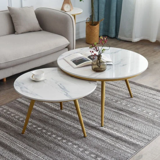 Queen - size mattresses for couples and standard bedroomsUnicorn Golden Nesting Table Set of Two - Center Table Queen - size mattresses for couples and standard bedroomsUnicorn Golden Nesting Table Set of Two - Center Table